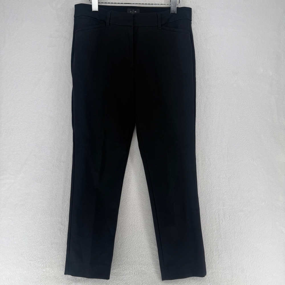 White House Black Market The Slim Ankle Pants Black Women's Size 8‎